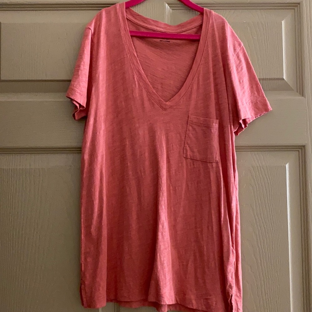 Madewell Whisper Cotton V-Neck Pocket Tee